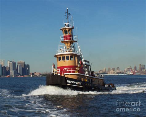 Tug Boat In New York Harbor Photograph By Anne Ferguson Fine Art America