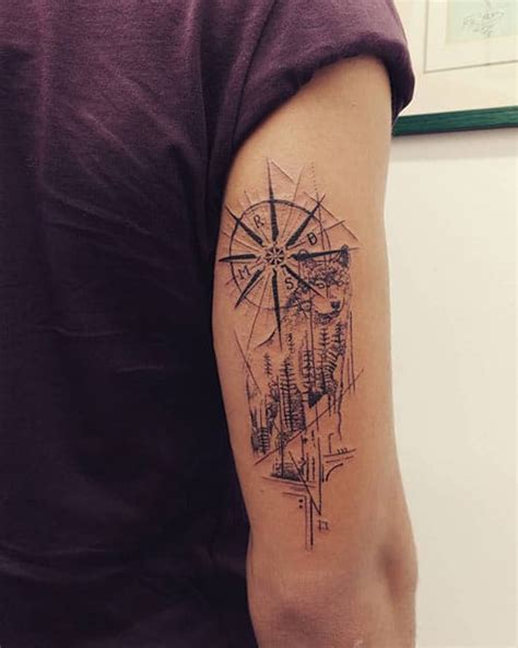 35 Amazing Compass Tattoo Designs To Try In 2023