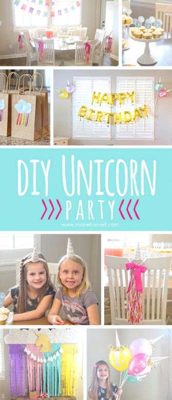 diy unicorn party and chloe turned 6 make it and love it