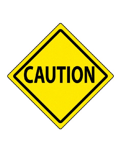 Caution Road Signs Clipart Best