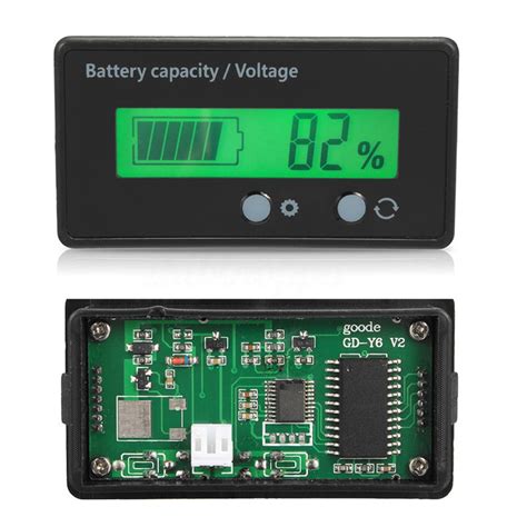V Acid Lead Lithium Battery Capacity Indicator Power Voltage Tester