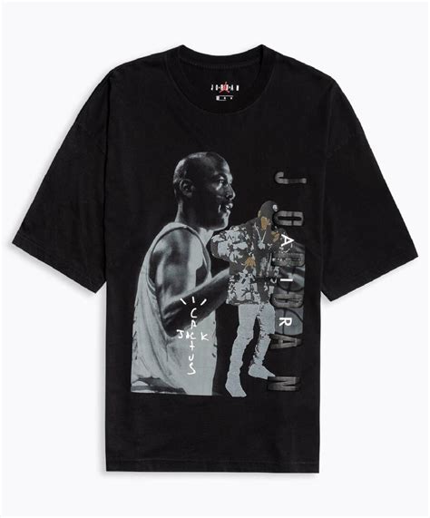 Air Jordan X Travis Scott Mens T Shirt Black Cj9059 010 Buy Online At
