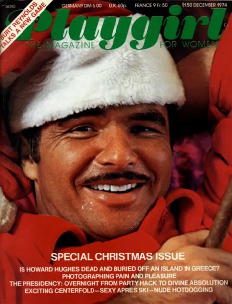 PLAYGIRL 12 74 DECEMBER 1974 Hairy Terry Burt Reynolds Nude Skiers