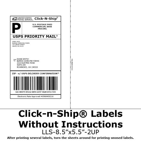 Want to reduce the time spent waiting in the ups line? Blank Labels for Click-n-Ship®: No more taping on postage ...