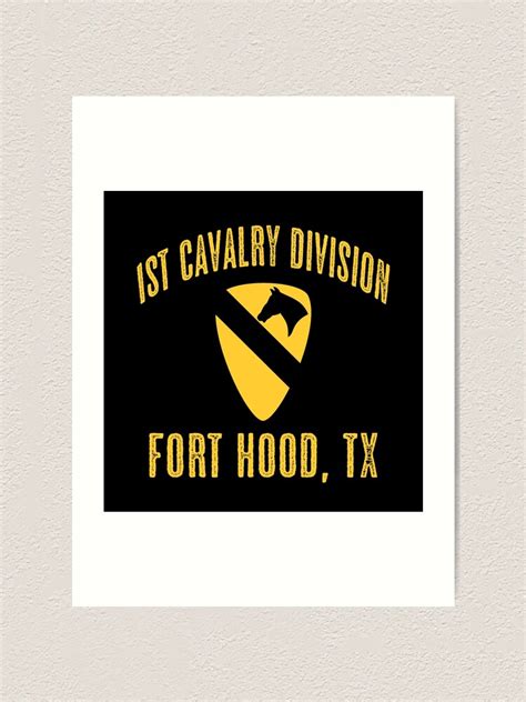 1st Cavalry Division Art Print For Sale By Militarycanda Redbubble