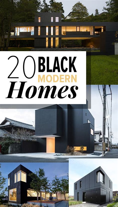 20 Unique Black Modern Homes Youll Admire Black House