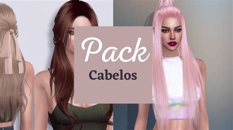 The Sims 4 Pack Cabelos💆‍♀️ Youtube