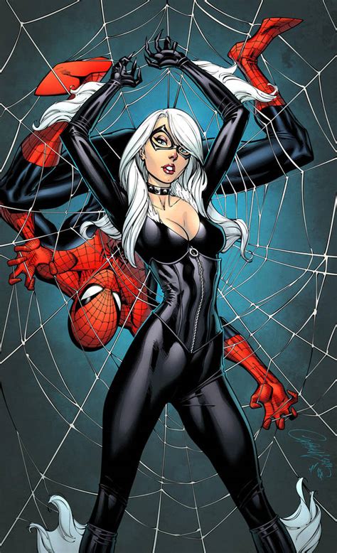 Spider Man And Black Cat Coloured By Spidermanfan2099 On Deviantart