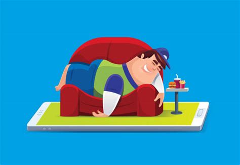 Lazy Man On Couch Illustrations Royalty Free Vector Graphics And Clip