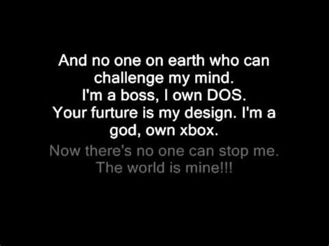 I live on a throne i m in the zone get ready to get owned. Steve Jobs Vs Bill Gates 🎶 YouTube Music Videos