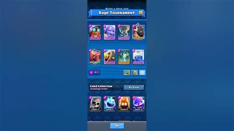 Best 5 Deck For Rage Tournament Clash Royale Youtube