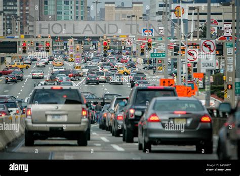 Traffic On Holland Tunnel