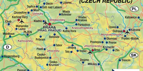 Tripadvisors tschechien karte mit hotels, pensionen und hostels: Karte von Tschechische Republik (Land / Staat) | Welt-Atlas.de