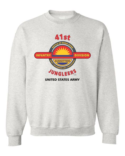 41st Infantry Division Jungleers Battle And Campaign Sweatshirt Etsy