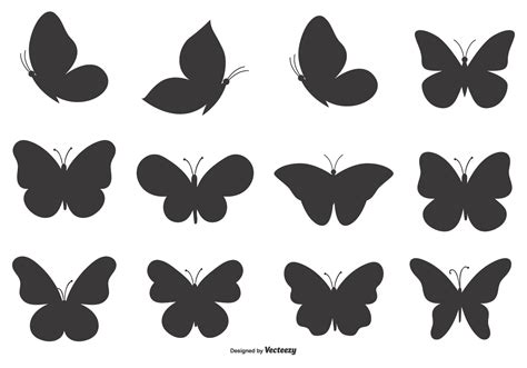 Butterfly Shape Set - Download Free Vector Art, Stock Graphics & Images