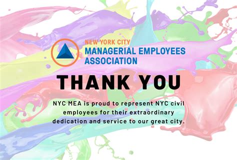 Mea Thanks Nyc Civil Servants Nyc Mea Nyc Managerial Employees