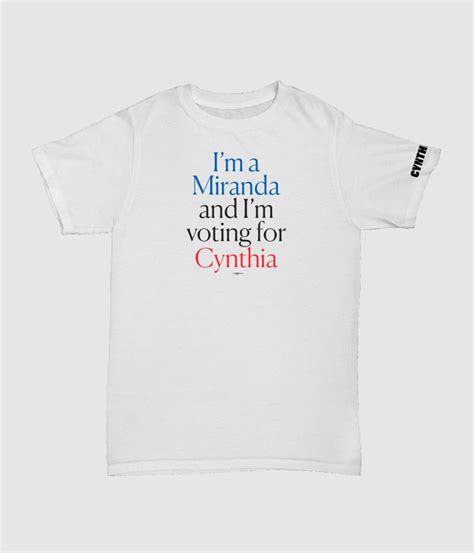 Cynthia Nixon Sex And The City Campaign Merch Popsugar Fashion