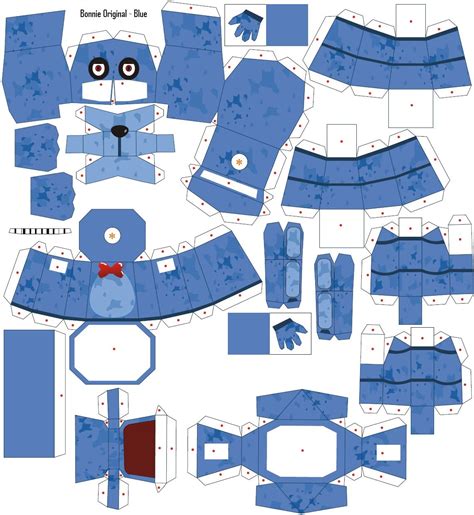 Sin Barrera´s El Blocksillo Papercraft De ¨bonnie Original Blue