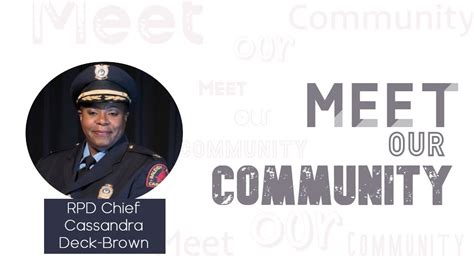 Meet Our Community Chief Cassandra Deck Brown Youtube