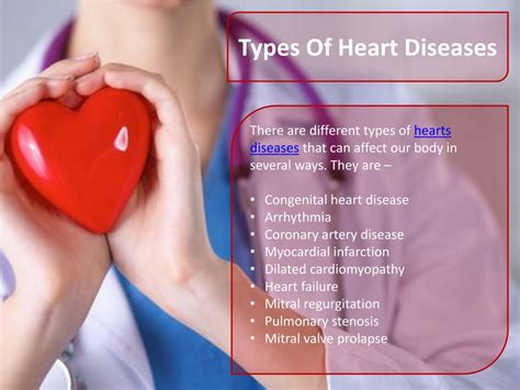 Ppt Types And Symptoms Of Heart Diseases Powerpoint Presentation