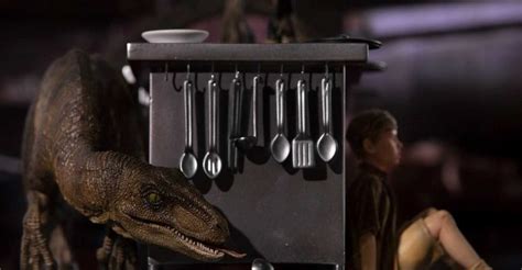 Iron Studios Unveil Incredible Jurassic Park Velociraptors In Kitchen