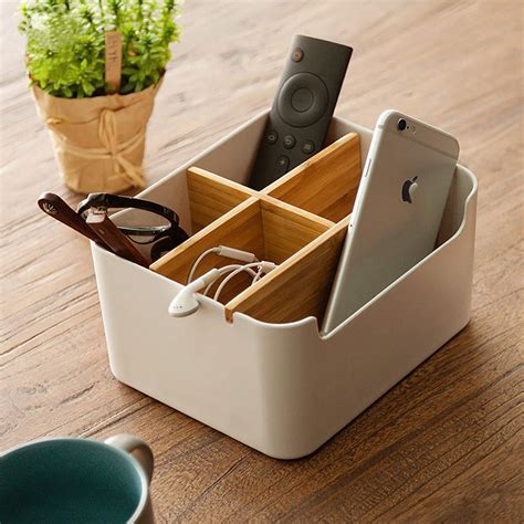 Bamboo Desk Organizer Smart And Useful Organizing Products Under 50