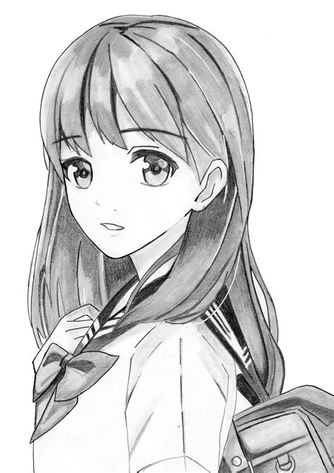 Inspirierend Anime Girl For Draw Seleran