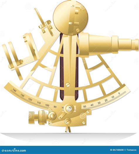 sextant stock illustration illustration of equipment 86748608