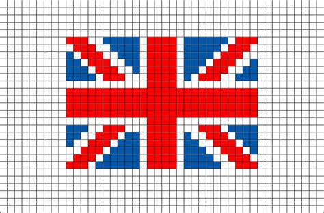 Flag Of United Kingdom Great Britain Pixel Art Pixel Art Pixel Art