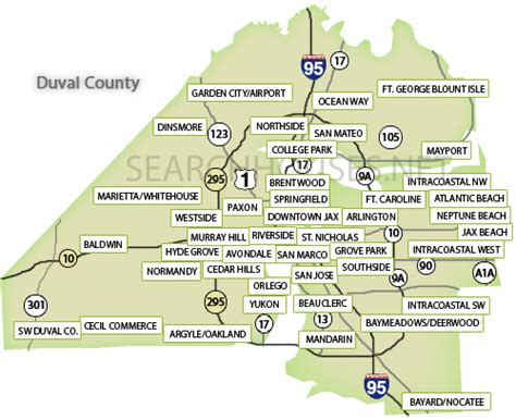 Duval County Map