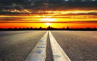 Road Country Sunset Chill Background Wallpapers Desktop