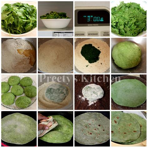 Preetys Kitchen How To Make Homemade Spinach Tortilla