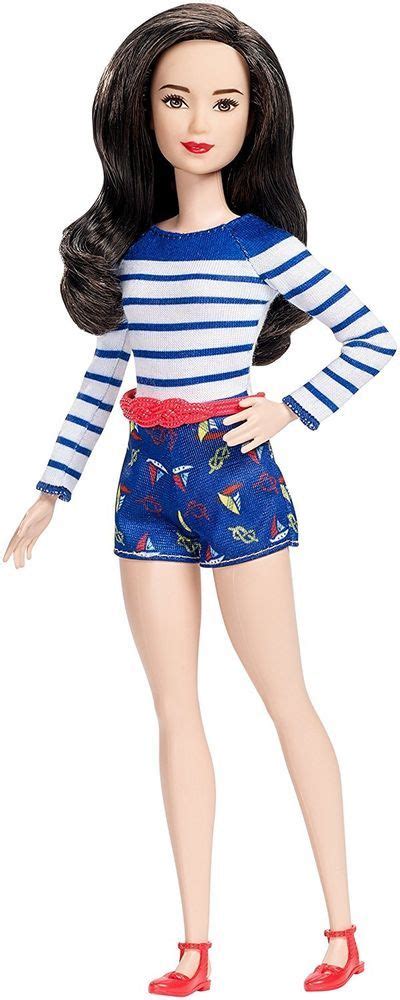 NEW 2017 Barbie Evolution Fashionista Petite Asian Lea Doll Nautical