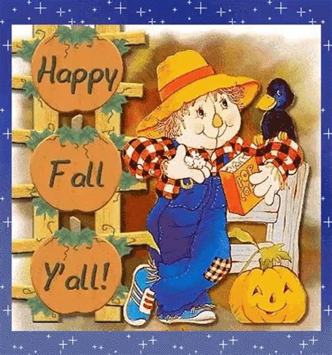 Happy Fall Autumnal Vote Falling Leaves 