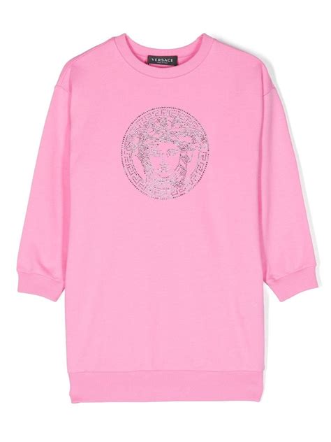 Versace Kids Medusa Logo Sweatshirt Dress Farfetch
