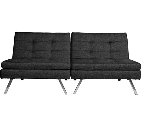 Buy Hygena Duo 2 Seater Clic Clac Sofa Bed Charcoal At Uk