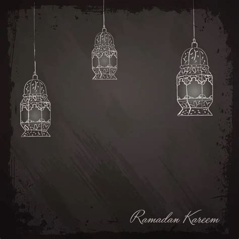 Arabic Lantern Islamic Background Design For Ramadan Kareem Greeting ⬇