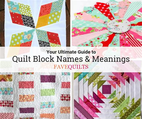 Quilt Block Names And Meanings 2020