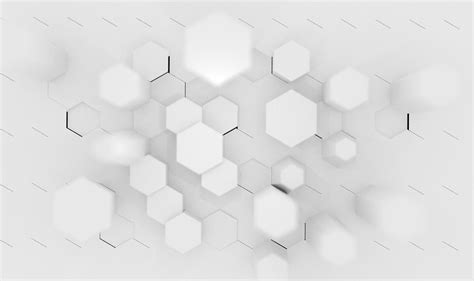 Free Download Hd Wallpaper Hexagon White Abstract 3d Abstract