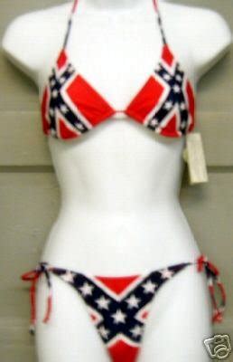 Rebel Flag String Bikini Confederate Flag Nwt