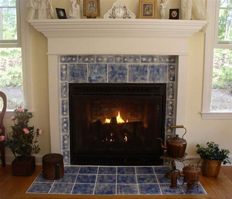 Fireplace With Tile Surround Fireplace Design Ideas