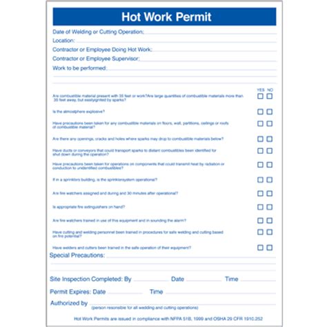 Who Issues Hot Work Permits Cheaper Than Retail Price Buy Clothing