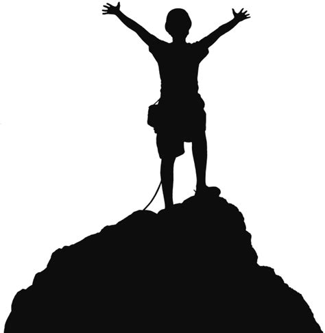Download Hiker Silhouette Clip Art At Getdrawings Mountain Climber
