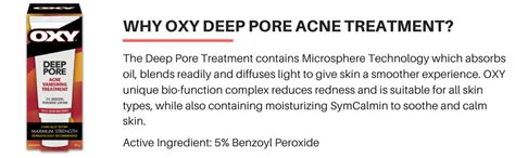 Oxy Deep Pore Acne Vanishing Treatment With Benzoyl Peroxide Stubborn