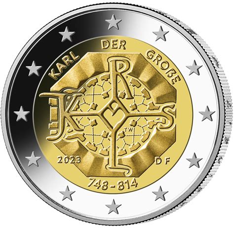 Münze Deutschland 2 Euro Sonderset 2023 1275 Geburtstag Karl Der Große