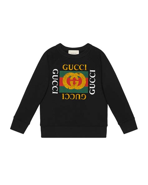 Gucci Crewneck Logo Sweatshirt Size 4 12 Neiman Marcus