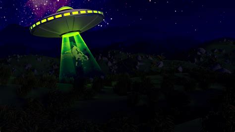 Alien Abduction Zoom Background