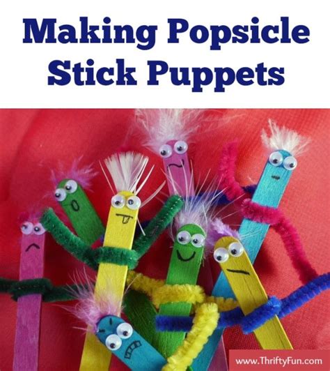 Making Popsicle Stick Puppets Thriftyfun