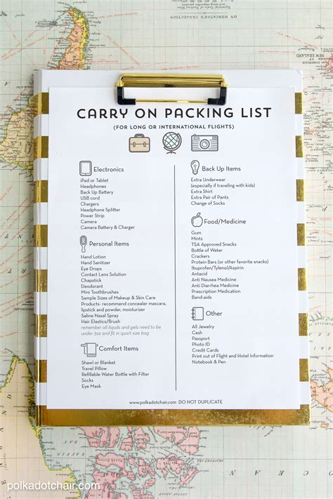 Airplane Travel Tips And Free Printable Packing List The Polka Dot Chair