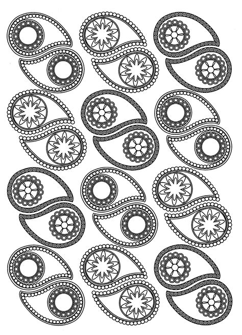 Paisley Coloring Pages For Adults